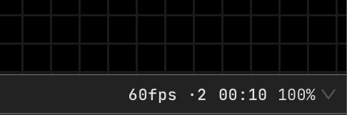 Render quality selector at the lower-right edge of the canvas