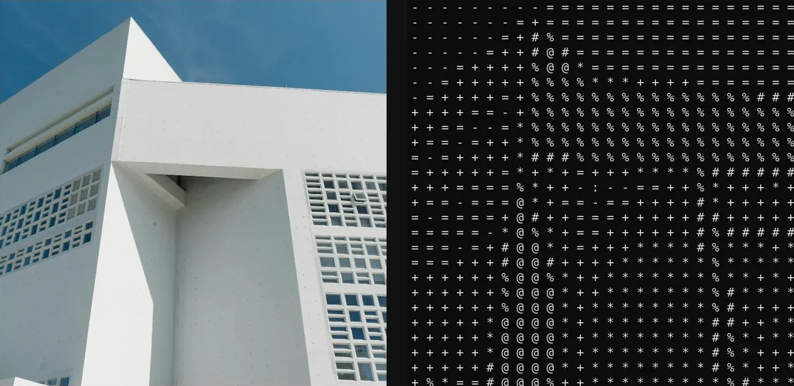 ASCII: source left and current native result right