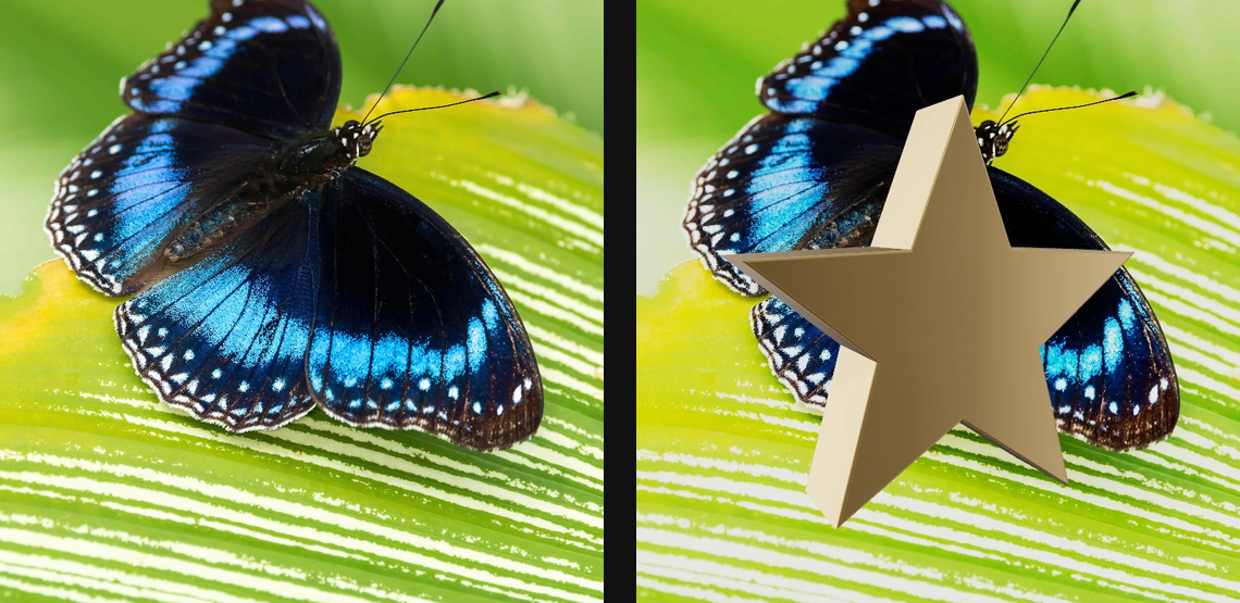 3D SVG: source left and current native result right