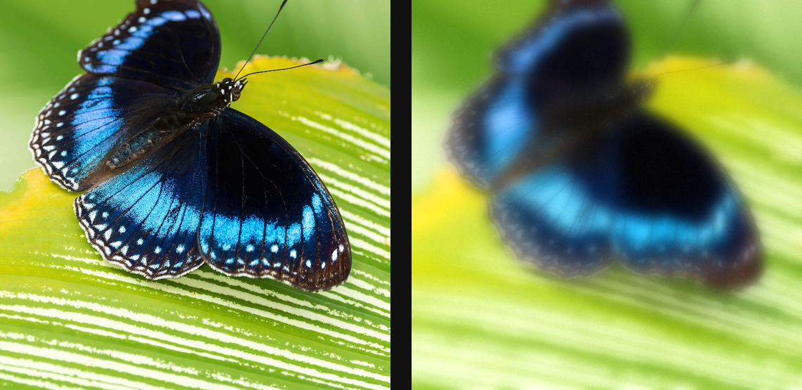 Airbrush: source left and current native result right