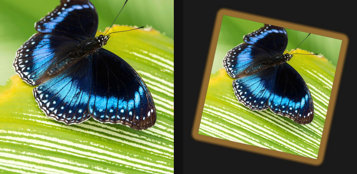 Outer Glow: source left and current native result right